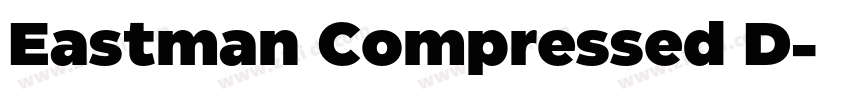 Eastman Compressed D字体转换